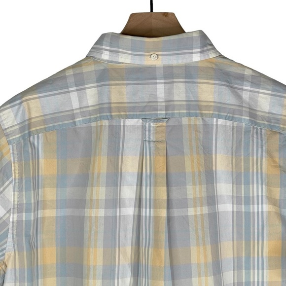Jack Spade Shirt Mens Large Plaid Print Button Up Cotton Spring Short Sleeve - Picture 10 of 16